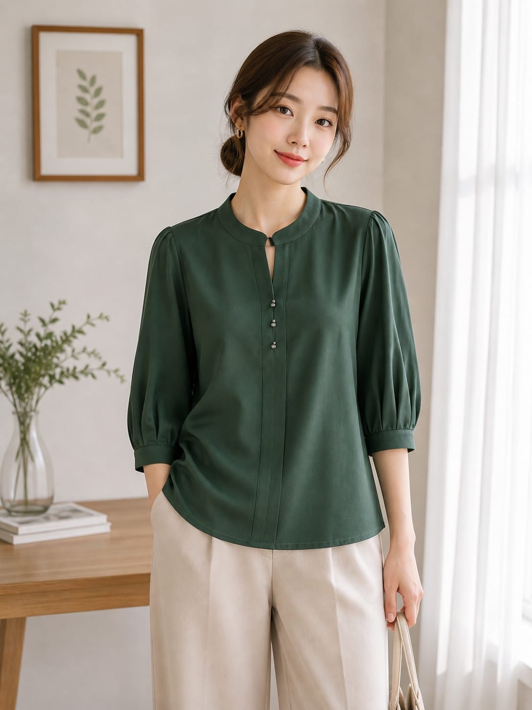 Elegant basic formal wear top for women’s