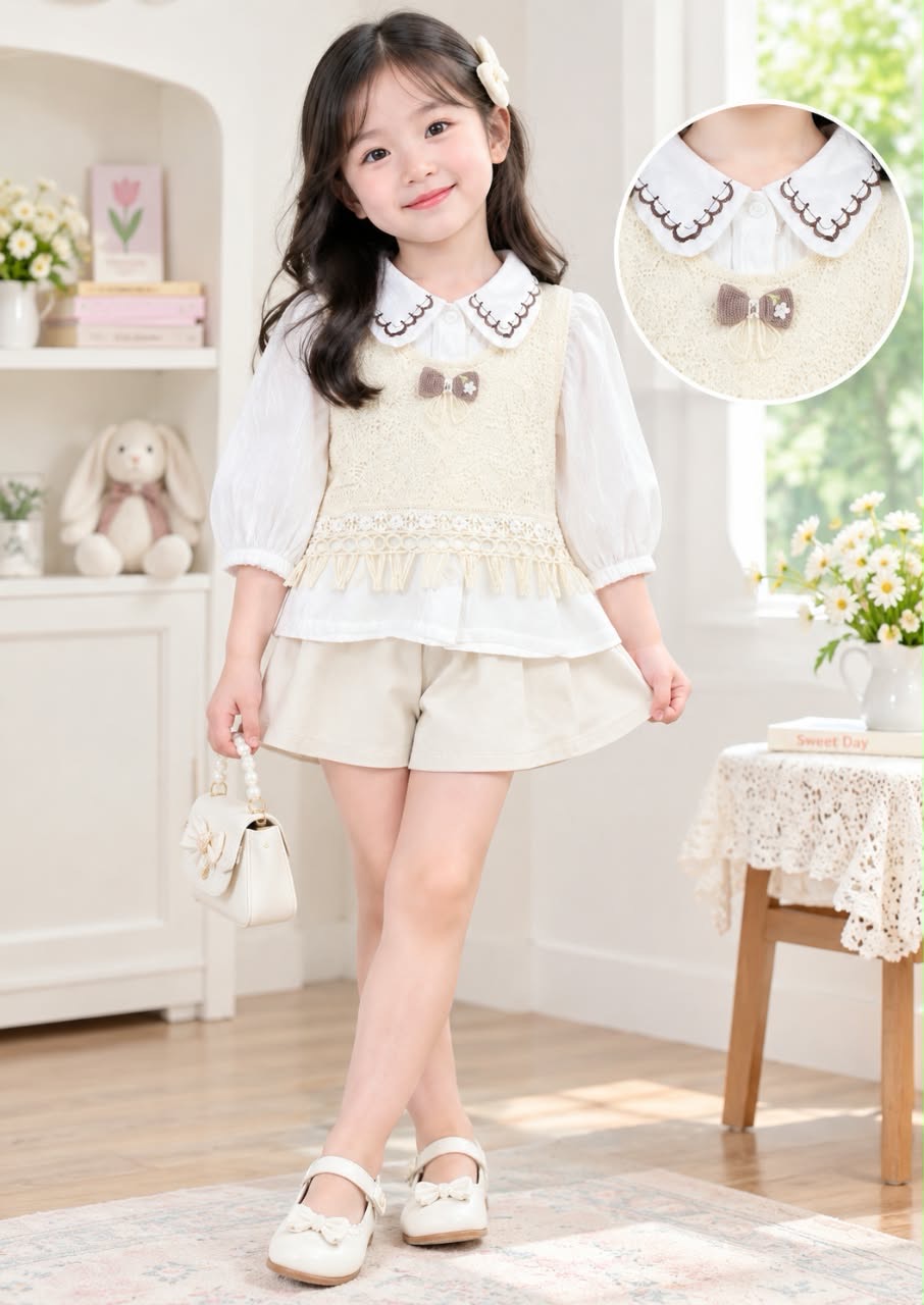 Sweet Bow Collar Top