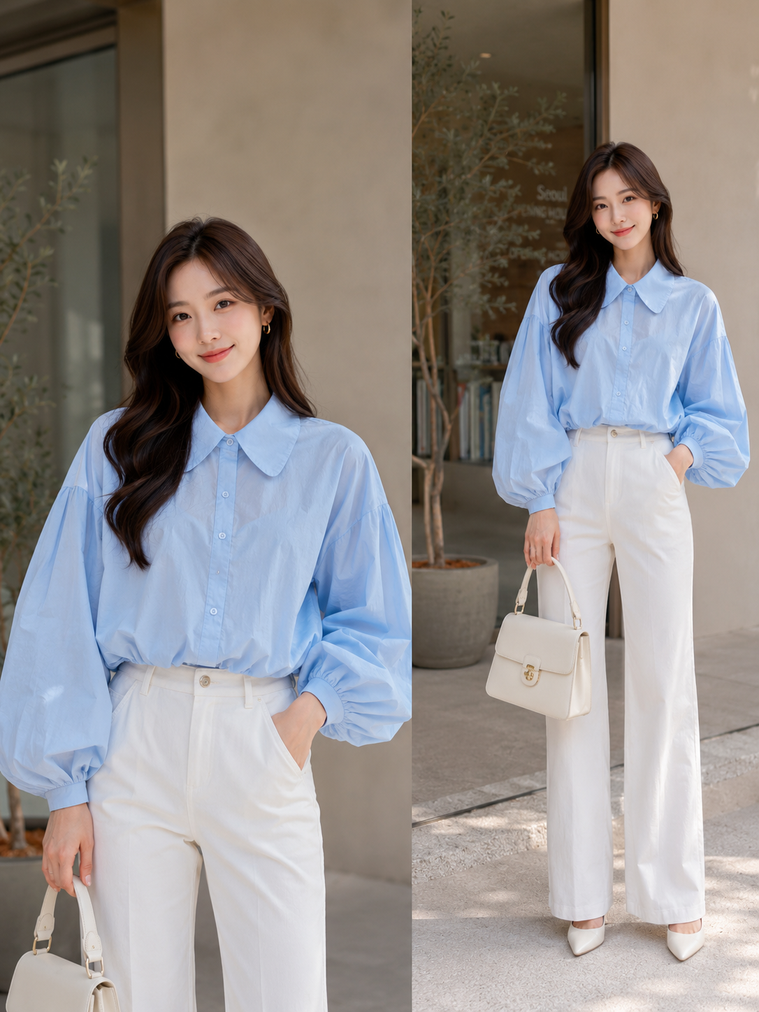 Bloom Balloon Sleeve Crop Top