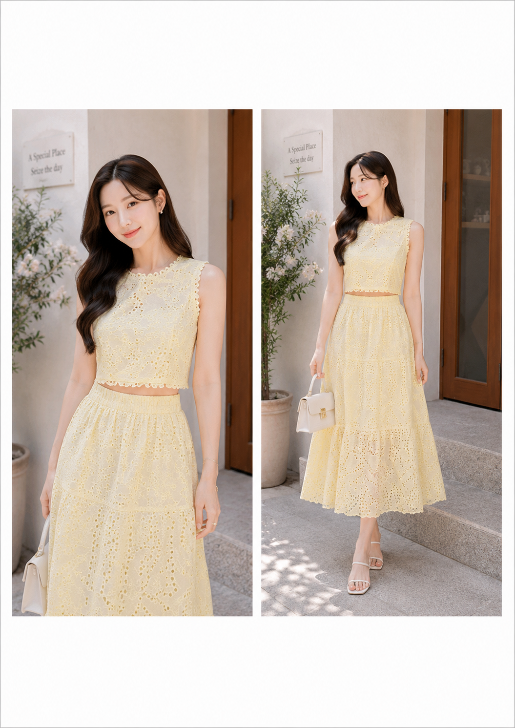 Blossom Embroidered Co-Ord Maxi Set