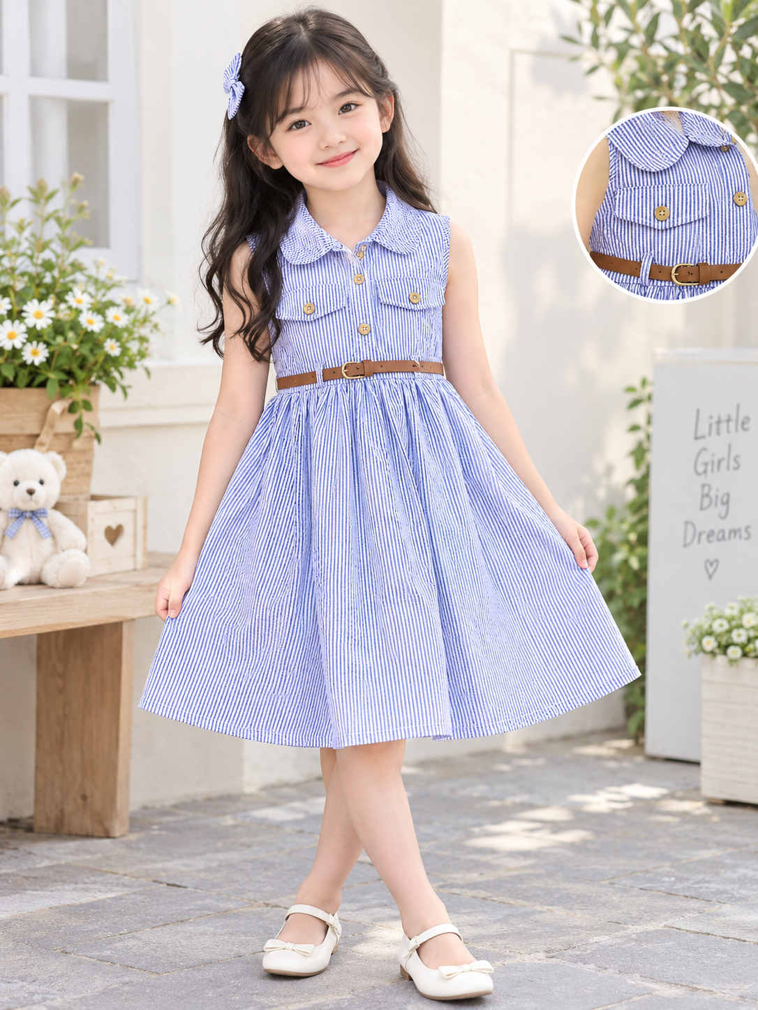 Classic Collar Flare Dress