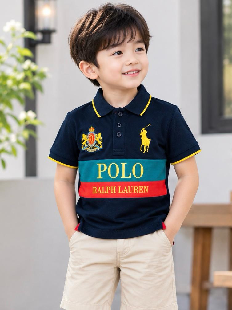 Sporty Crest Polo T-Shirt