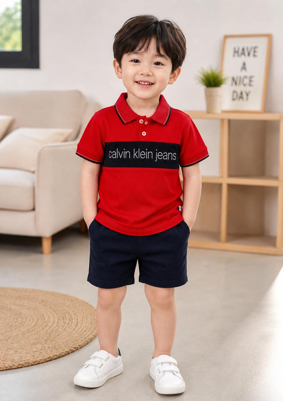 Urban Stripe Kids Polo T-Shirt