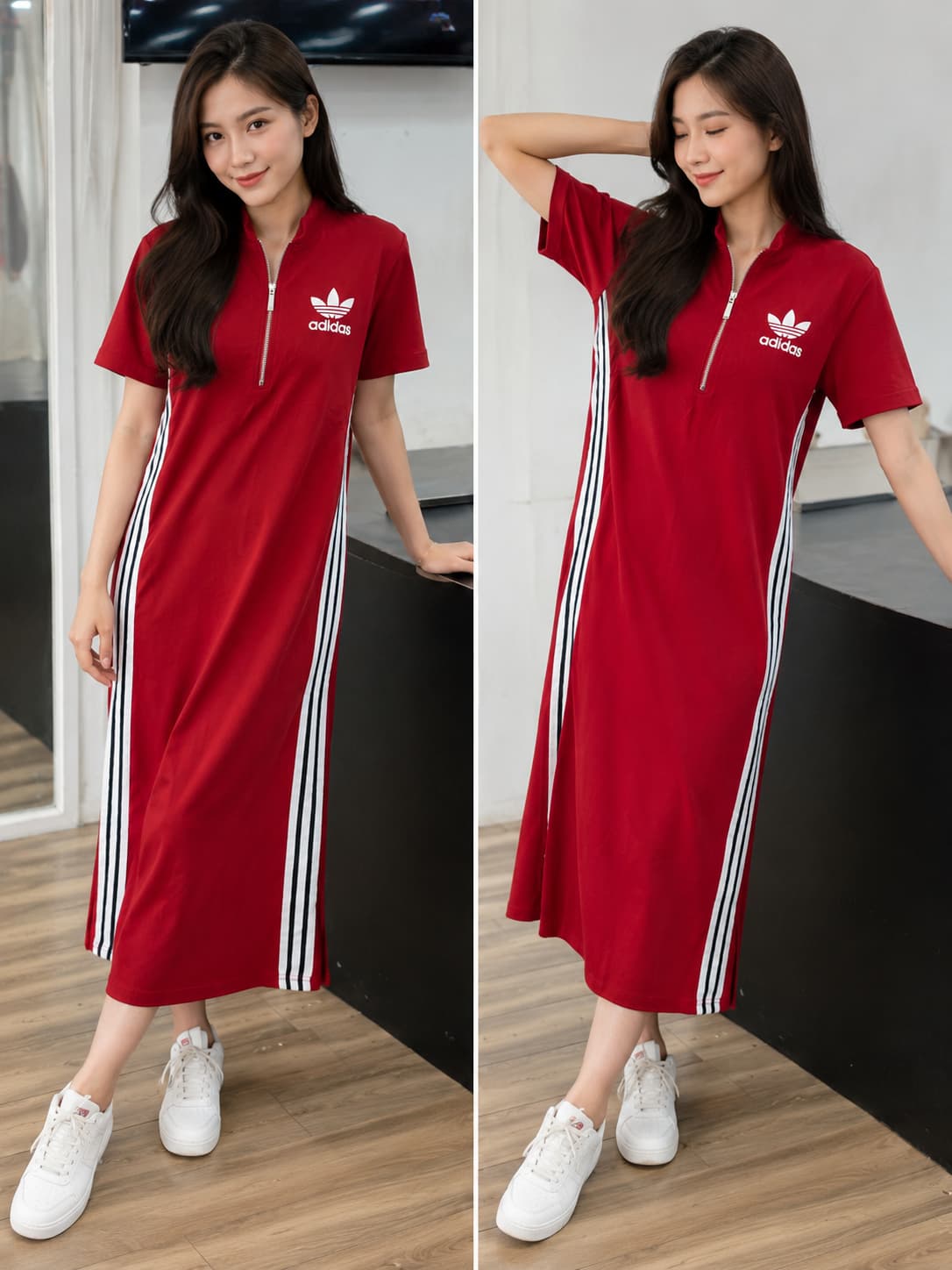Ruby Stripe Sport Maxi Dress