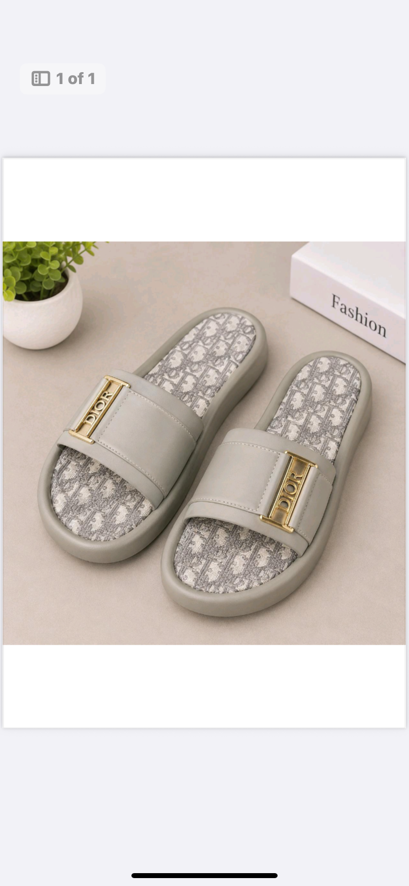 Luxe Comfort Logo Slide Sandals