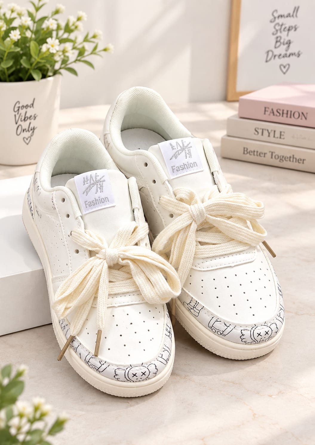 Urban Sketch Graphic Sneakers